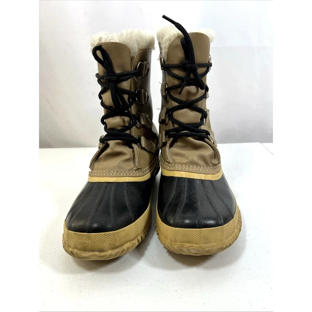 Sorel Women's Vintage Manitou Wool Lined Waterproof Winter Boots‎ Canada Size 8